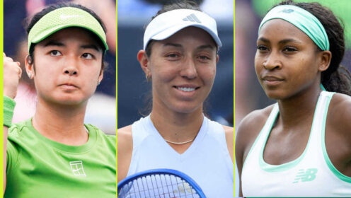 Pictured: Alex Eala, Jessica Pegula and Coco Gauff