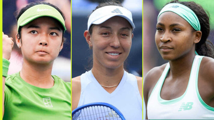 Pictured: Alex Eala, Jessica Pegula and Coco Gauff