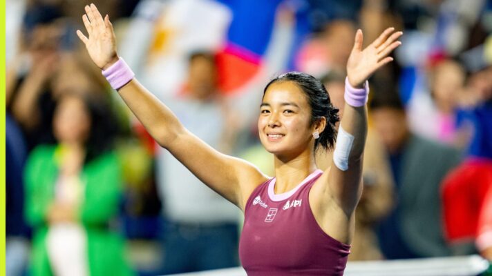 Alex Eala celebrates
