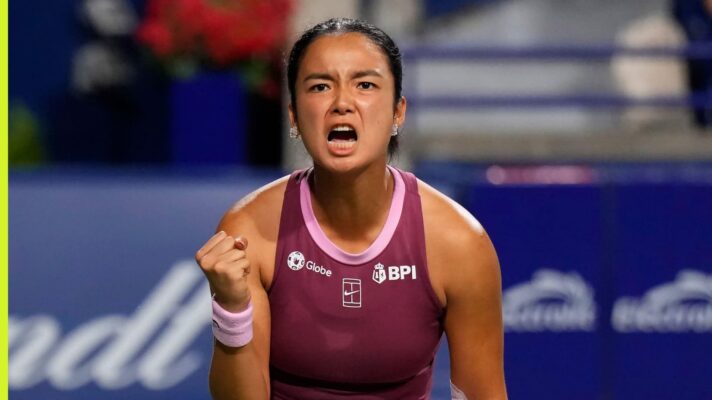 Alex Eala in action