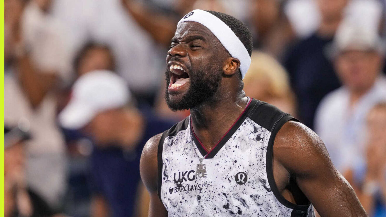 Pictured: An ecstatic Frances Tiafoe