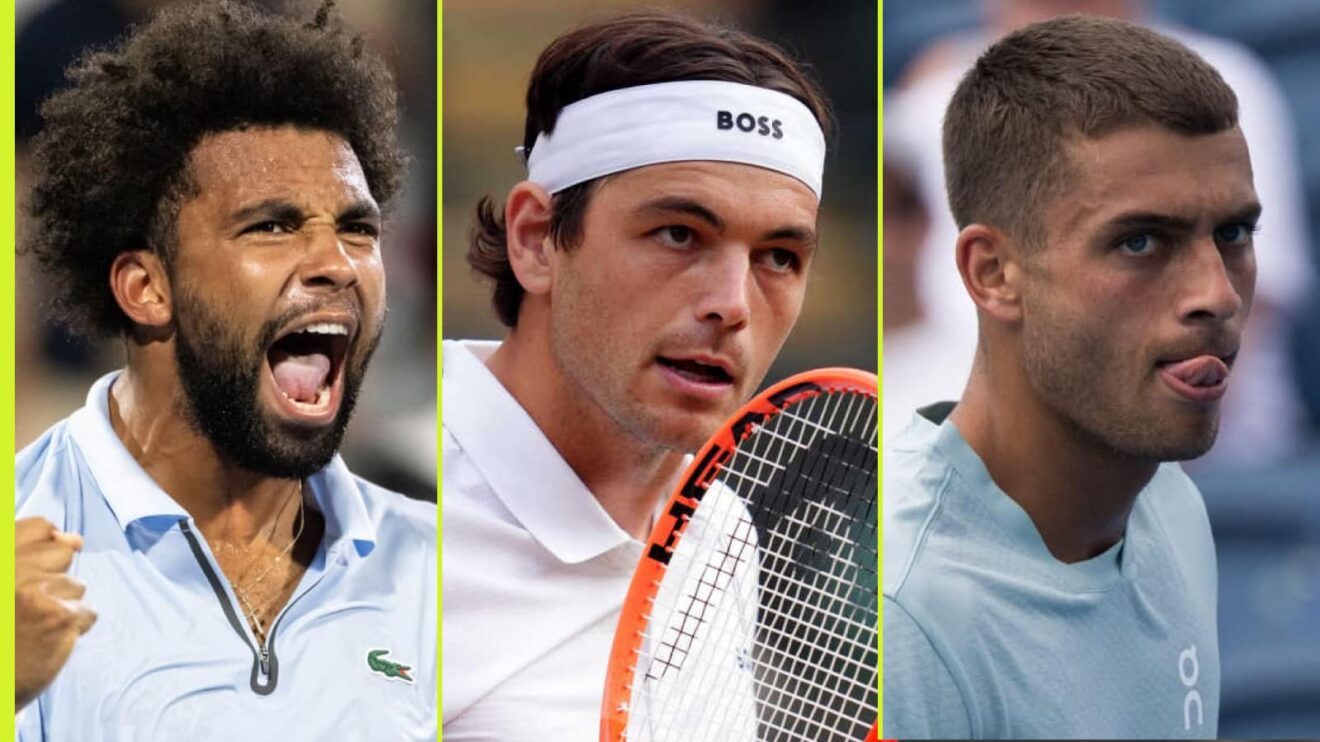 Arthur Fils, Taylor Fritz and Flavio Cobolli