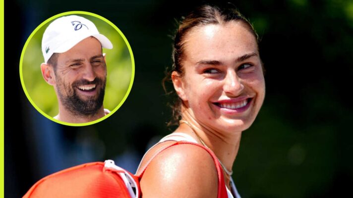 Aryna Sabalenka and Novak Djokovic