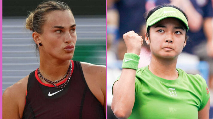Pictured: Aryna Sabalenka and Alex Eala