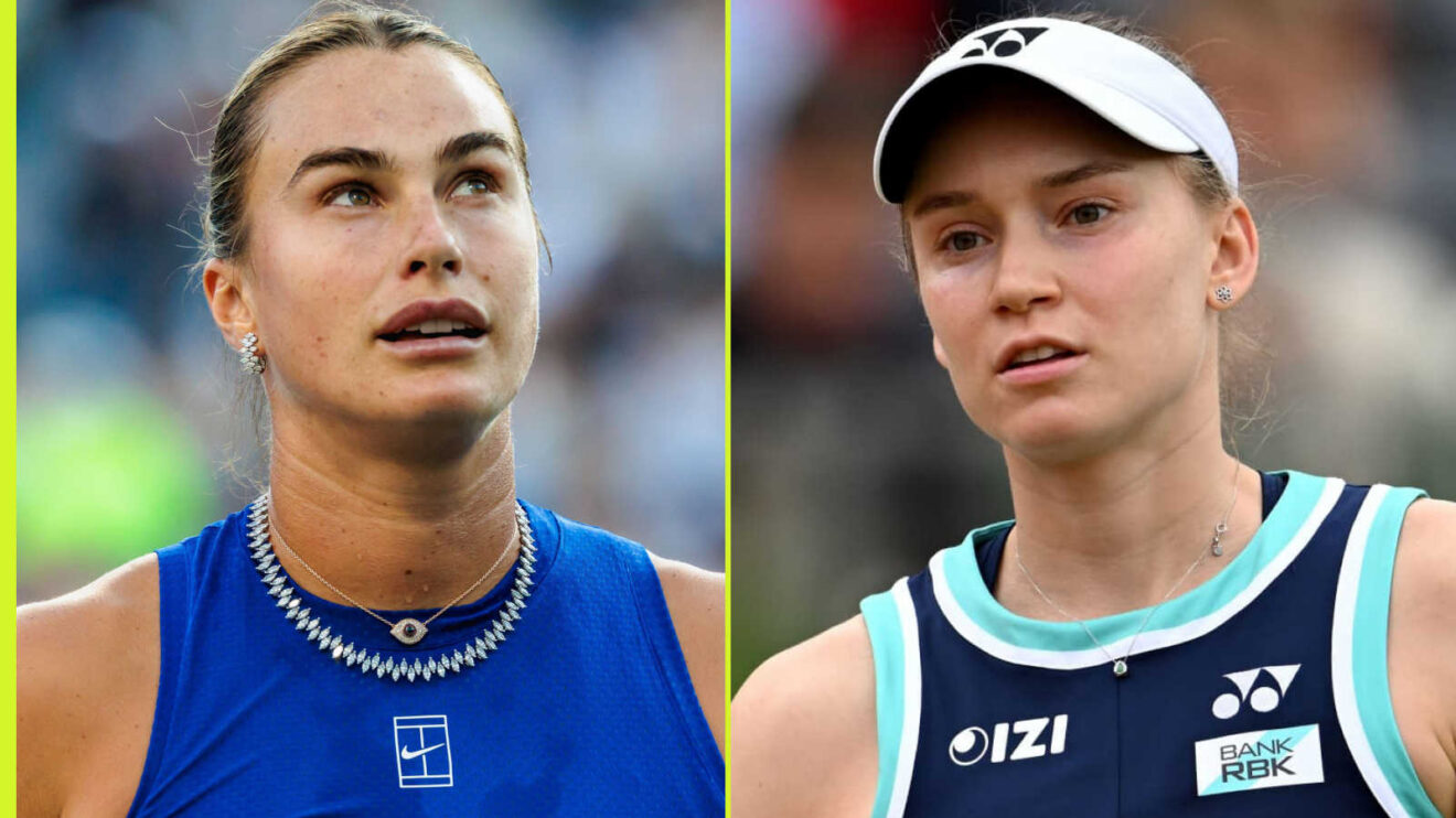 Pictured: Aryna Sabalenka and Elena Rybakina