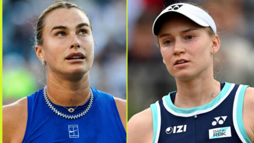 Pictured: Aryna Sabalenka and Elena Rybakina