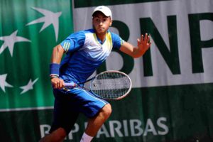 Pictured: A young Noah Rubin at the French Open