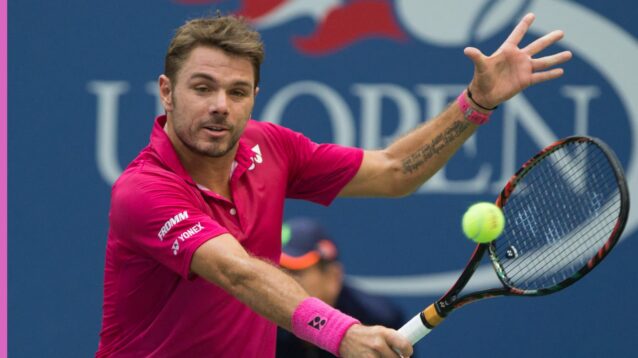 Pictured: Stan Wawrinka in US Open action