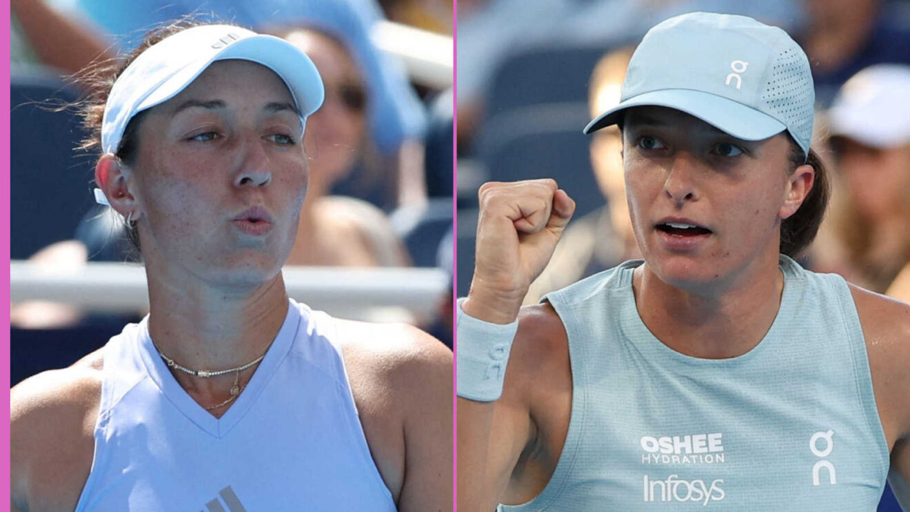 Pictured: Jessica Pegula and Iga Swiatek