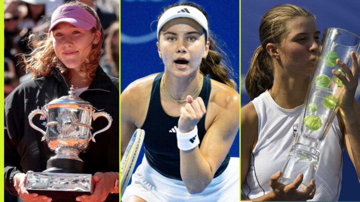 Pictured: Mirra Andreeva, Iva Jovic and Lilli Tagger
