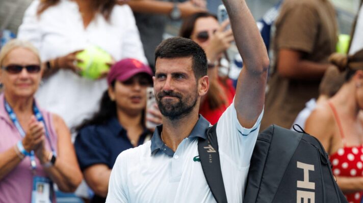 Novak Djokovic at the 2026 Cincinnati Open