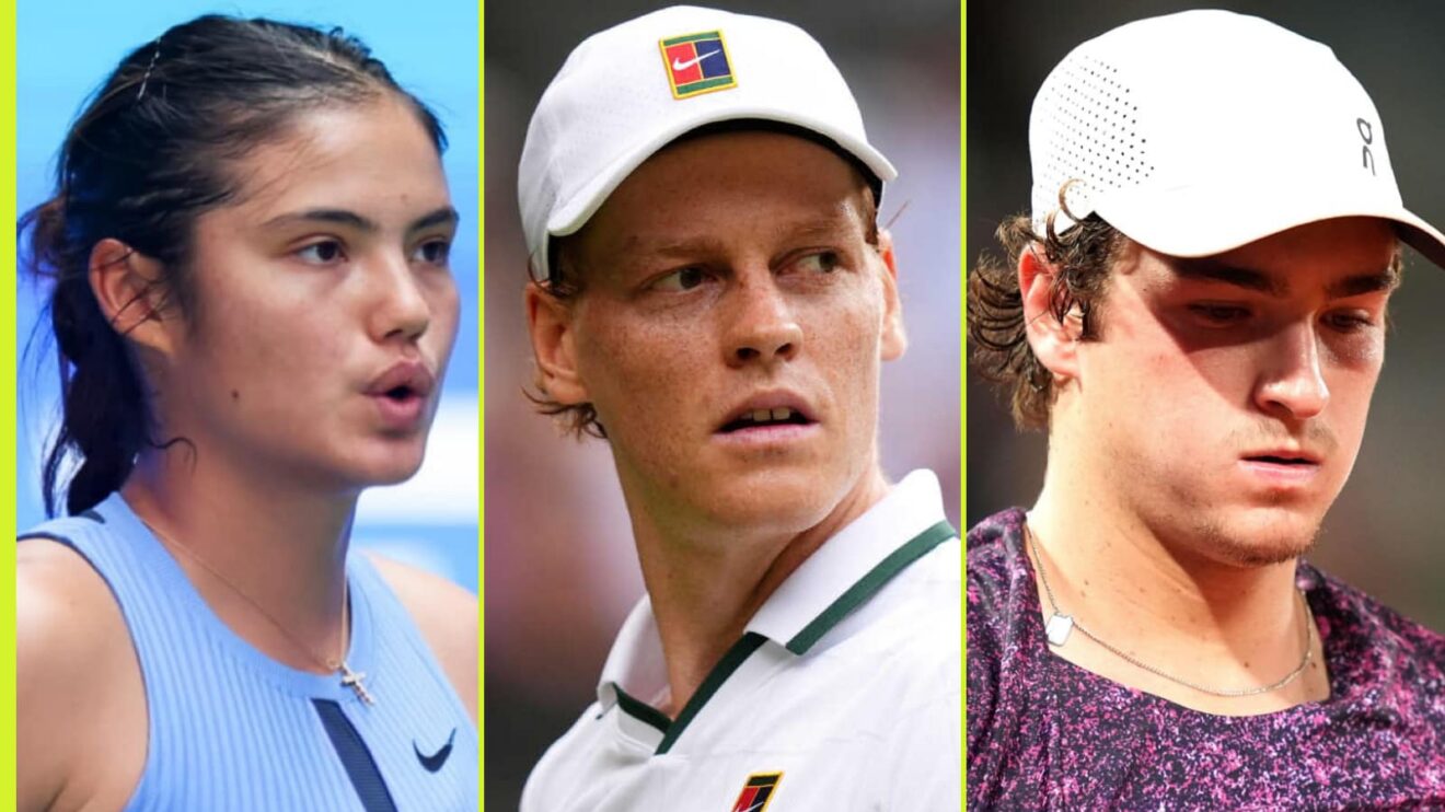 Emma Raducanu, Jannik Sinner and Joao Fonseca
