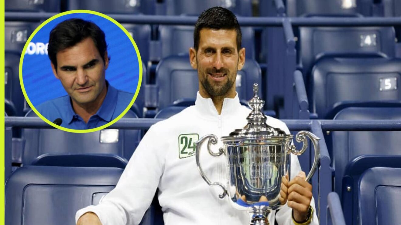 Roger Federer and Novak Djokovic