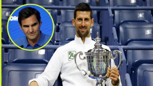 Roger Federer and Novak Djokovic