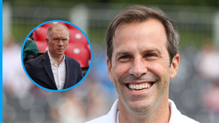 Greg Rusedski and (inset) Paul Scholes