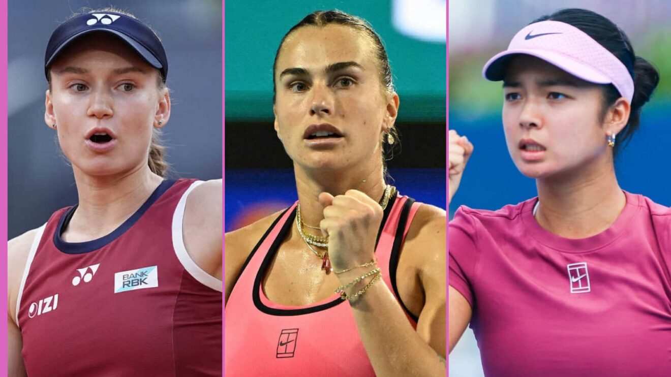 Elena Rybakina, Aryna Sabalenka and Alex Eala