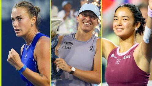 Aryna Sabalenka, Iga Swiatek and Alex Eala