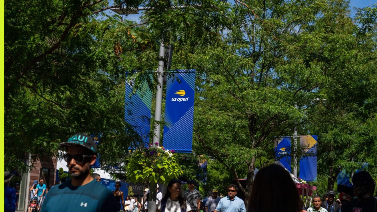 The grounds outside the US Open