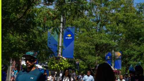 The grounds outside the US Open