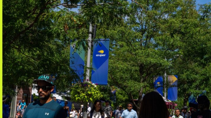 The grounds outside the US Open