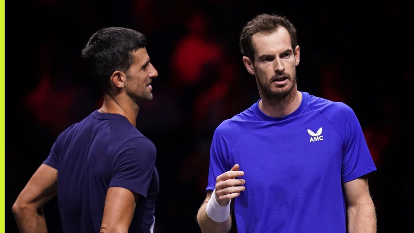 Pictured: Novak Djokovic and Andy Murray