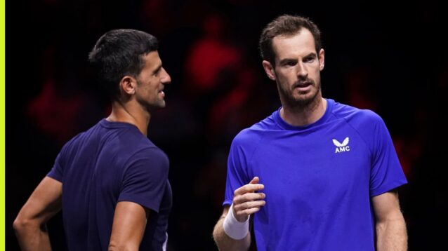 Pictured: Novak Djokovic and Andy Murray