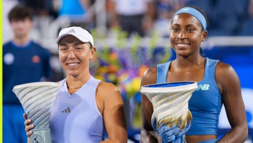 Pictured: Jessica Pegula and Coco Gauff at the Cincinnati Open