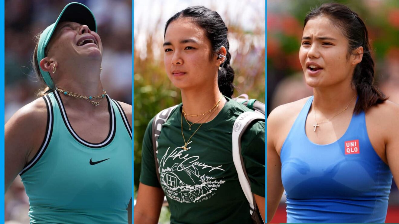Pictured: Amanda Anisimova, Alex Eala, and Emma Raducanu