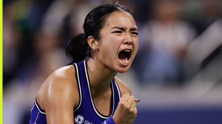 Alex Eala in action at the US Open
