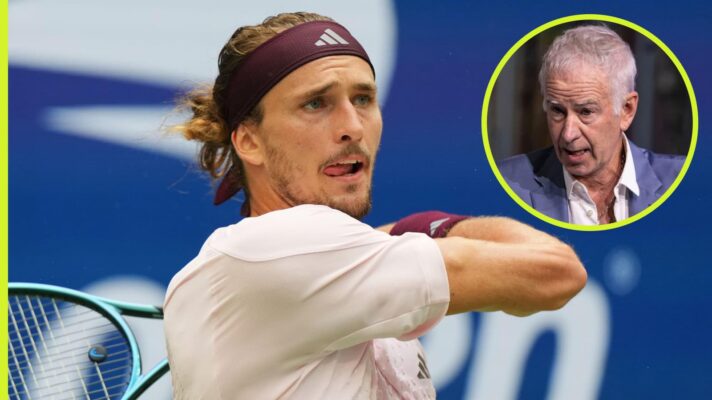 Alexander Zverev and John McEnroe