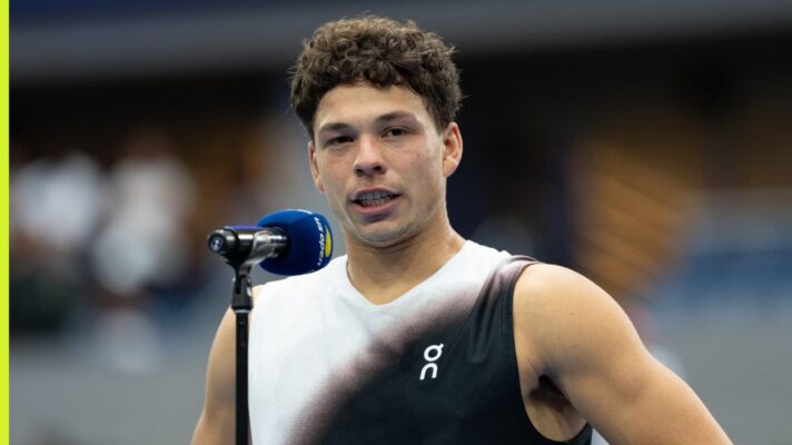 Ben Shelton speaks at the US Open