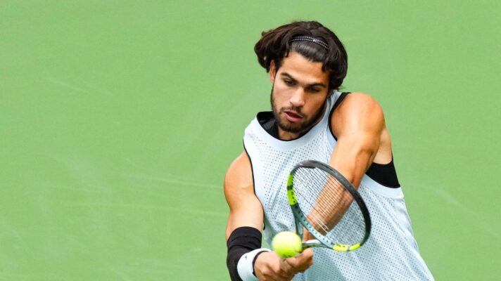 Carlos Alcaraz at the 2026 US Open.