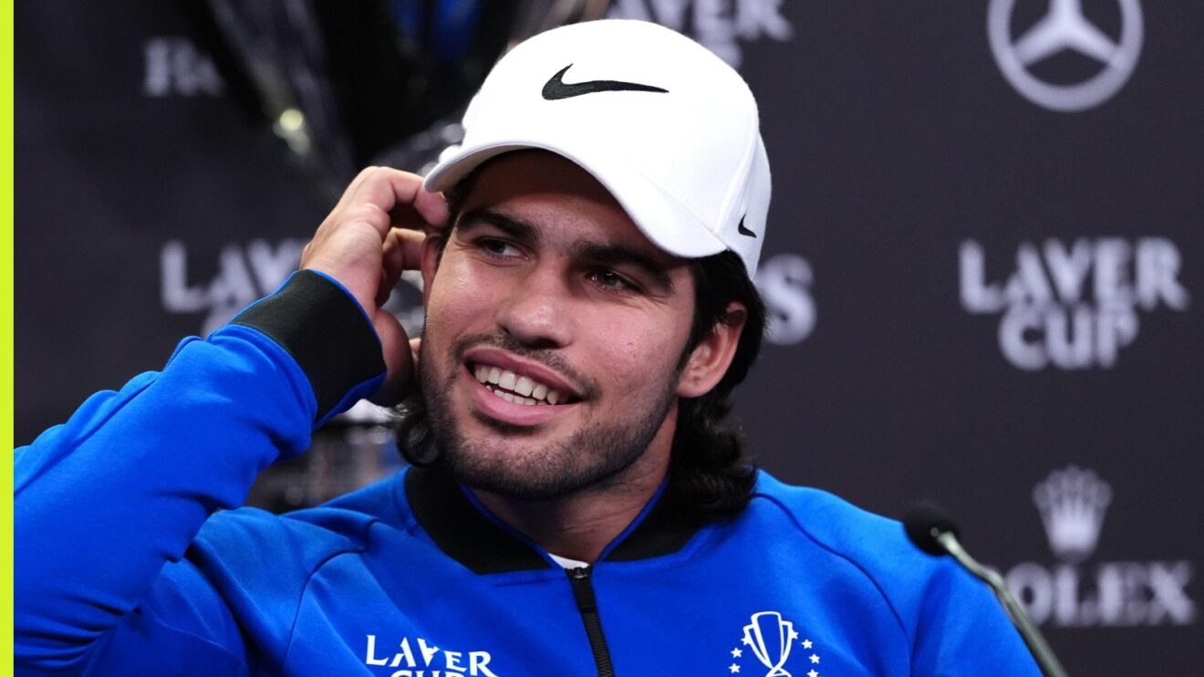 Carlos Alcaraz at the 2026 Laver Cup.