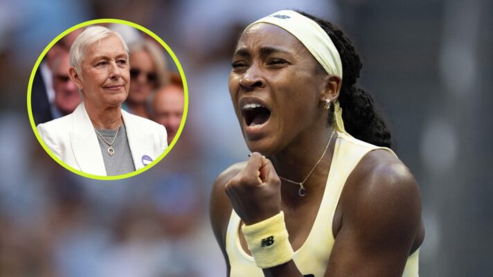 Coco Gauff during her third round match at the US Open 2026.