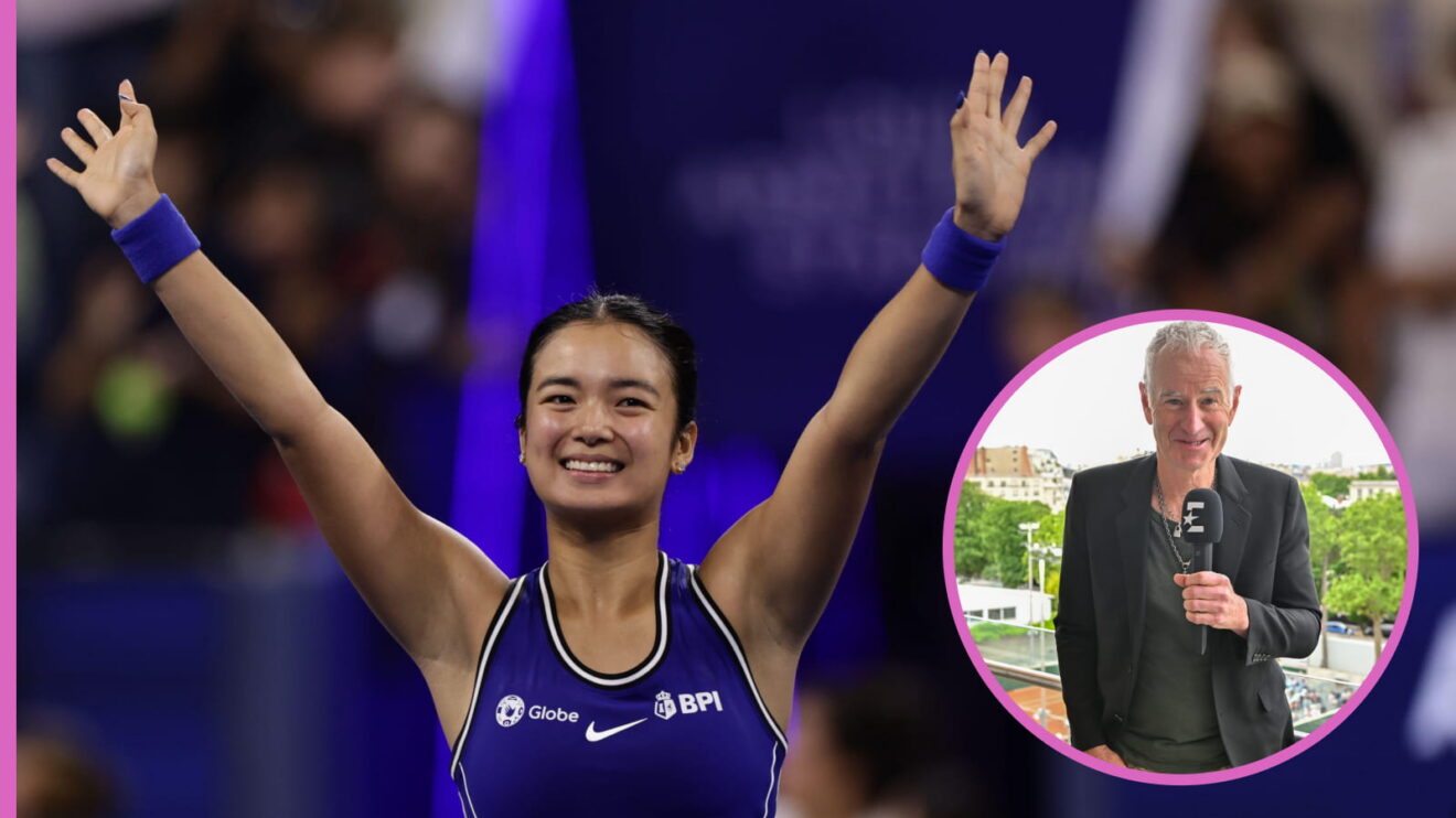 Alex Eala and John McEnroe