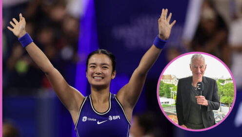 Alex Eala and John McEnroe
