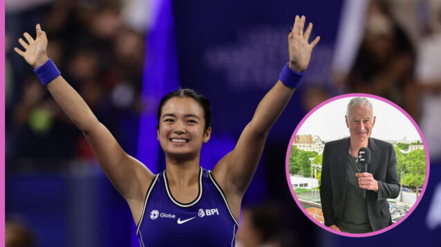Alex Eala and John McEnroe
