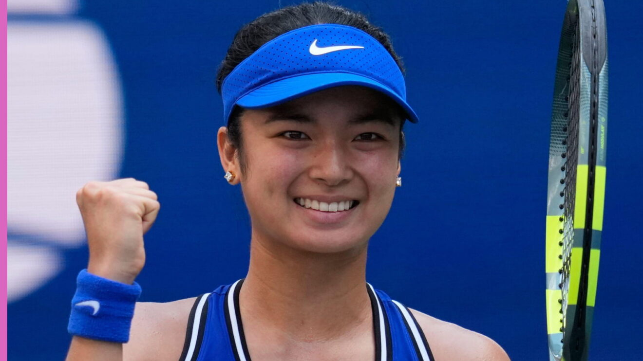 Alex Eala celebrates