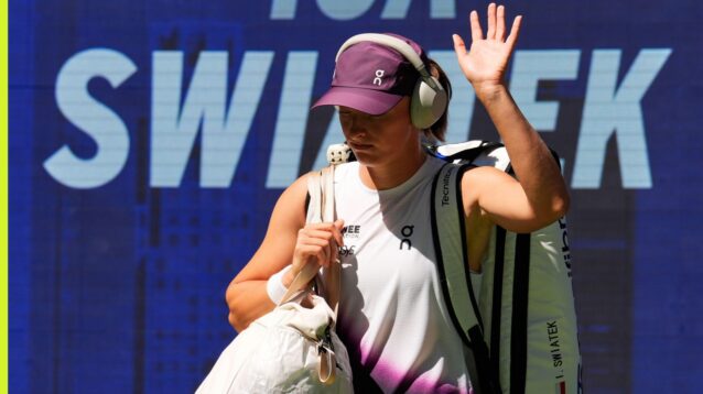 Iga Swiatek bowing out at the 2026 US Open.