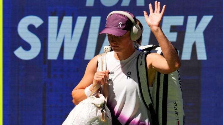 Iga Swiatek bowing out at the 2026 US Open.