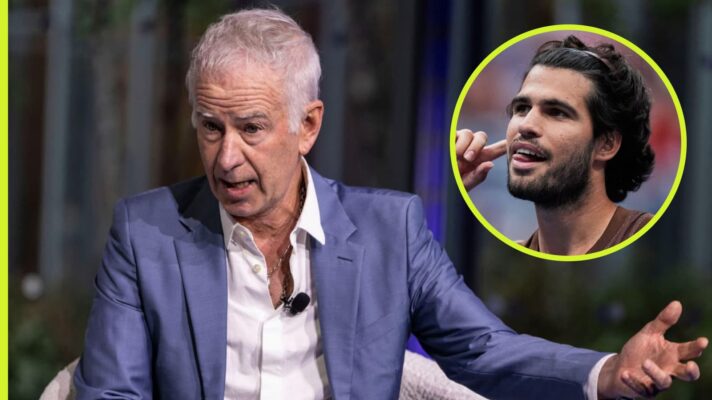 John McEnroe and Carlos Alcaraz