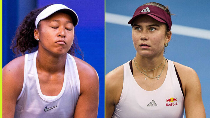 Pictured: Naomi Osaka and Iva Jovic