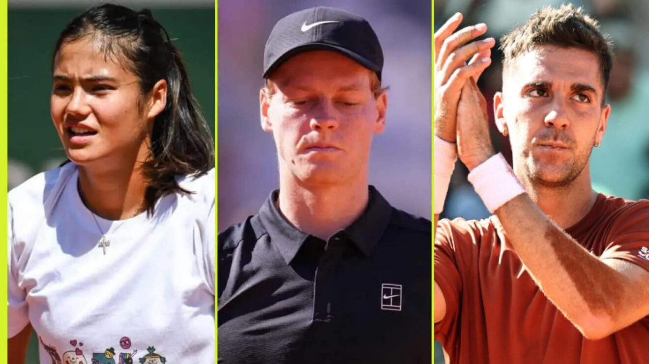 Emma Raducanu, Jannik Sinner and Thanasi Kokkinakis