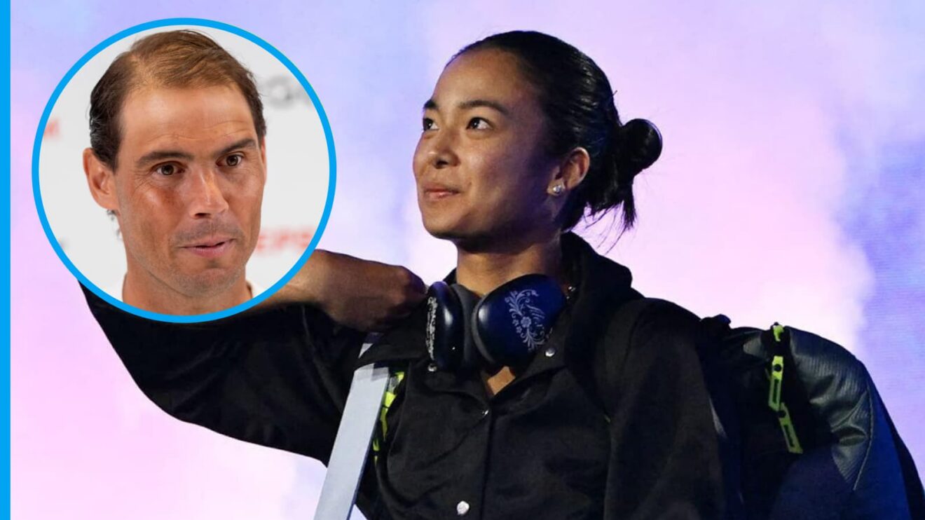 Rafael Nadal and Alex Eala