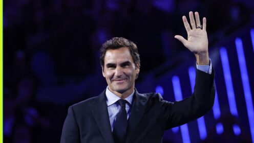 Roger Federer being inducted into the International Tennis Hall of Fame in 2026.
