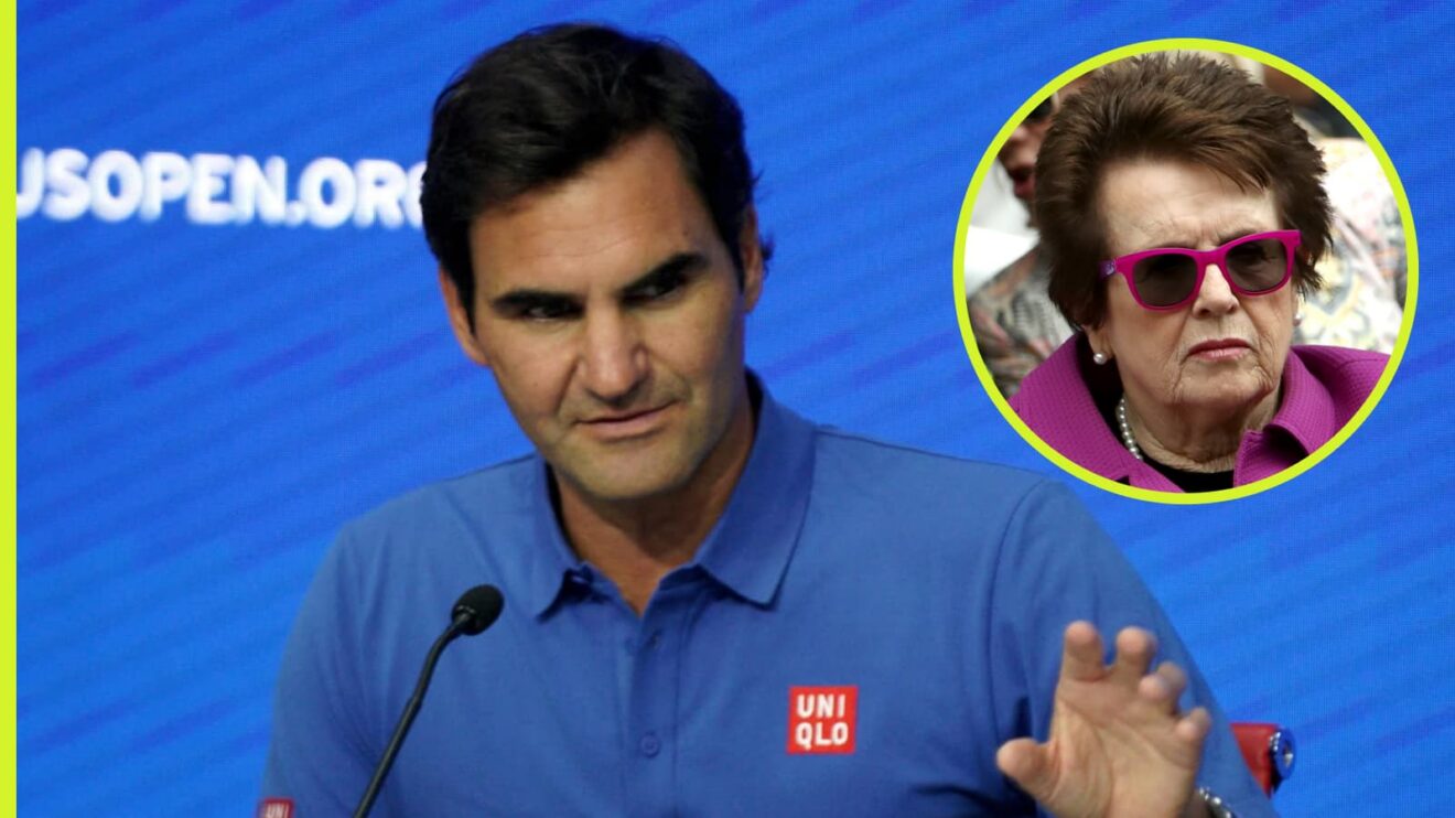Roger Federer and Billie Jean King