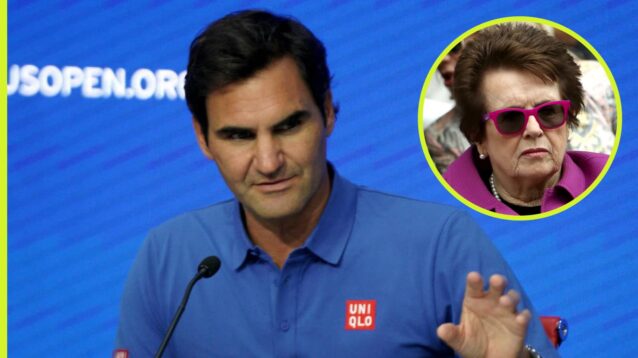Roger Federer and Billie Jean King