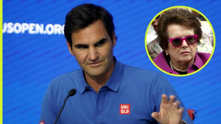Roger Federer and Billie Jean King