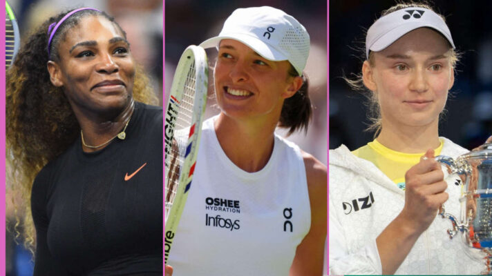 Pictured: Serena Williams, Iga Swiatek and Elena Rybakina