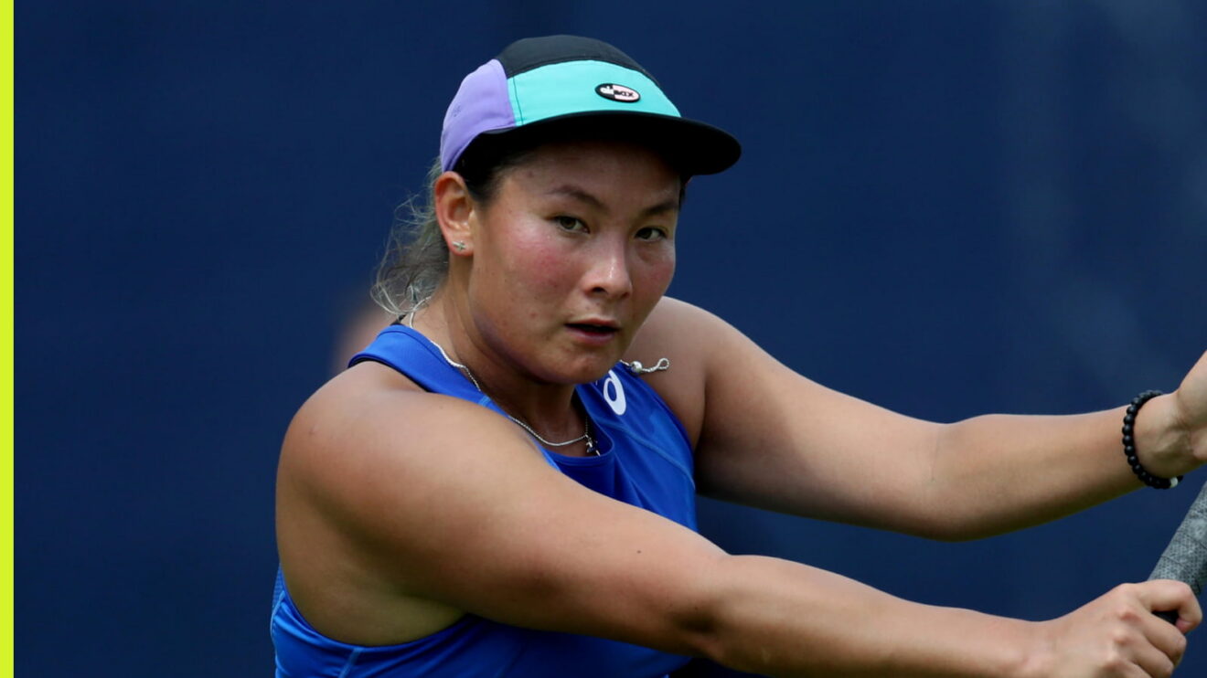 Pictured: British player Tara Moore in action